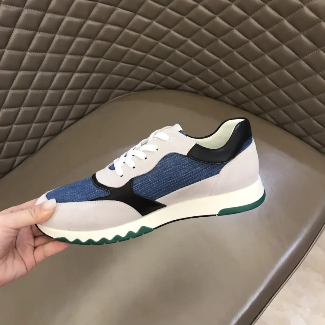 MultiPurpose Hermès H2022 Sneakers Blue White  – Replica Hermes Shoes Edition 94