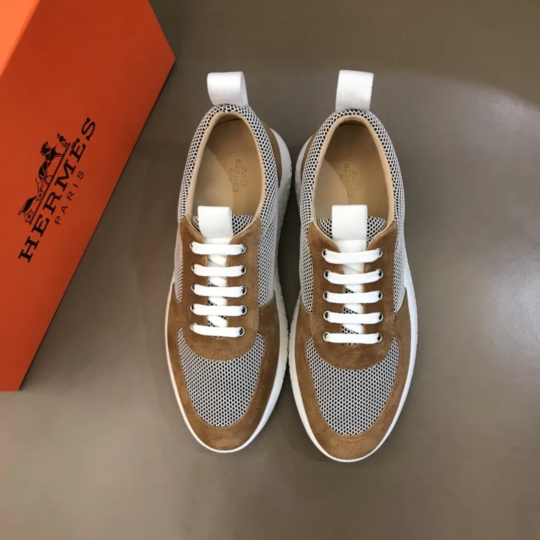 Hermès Spring Summer Sneakers, Brown White –  Replica Hermes Edition Durable 91