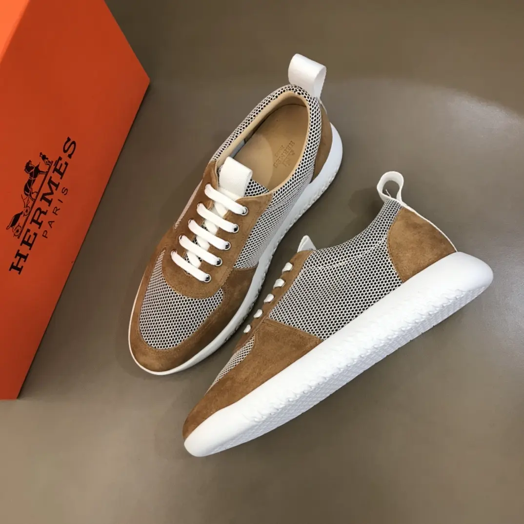 Hermès Spring Summer Sneakers, Brown White –  Replica Hermes Edition Durable 91