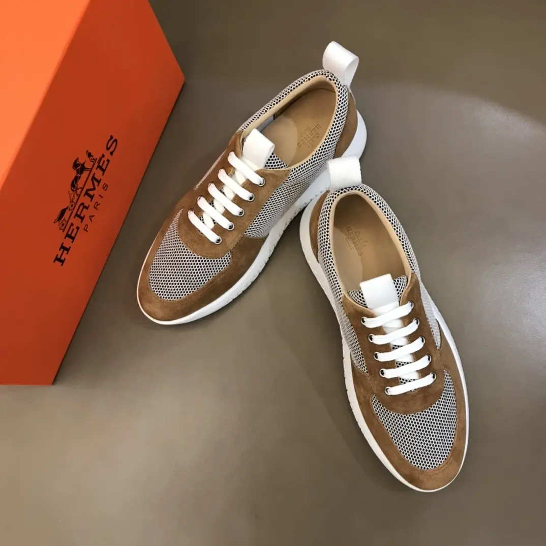 Hermès Spring Summer Sneakers, Brown White –  Replica Hermes Edition Durable 91
