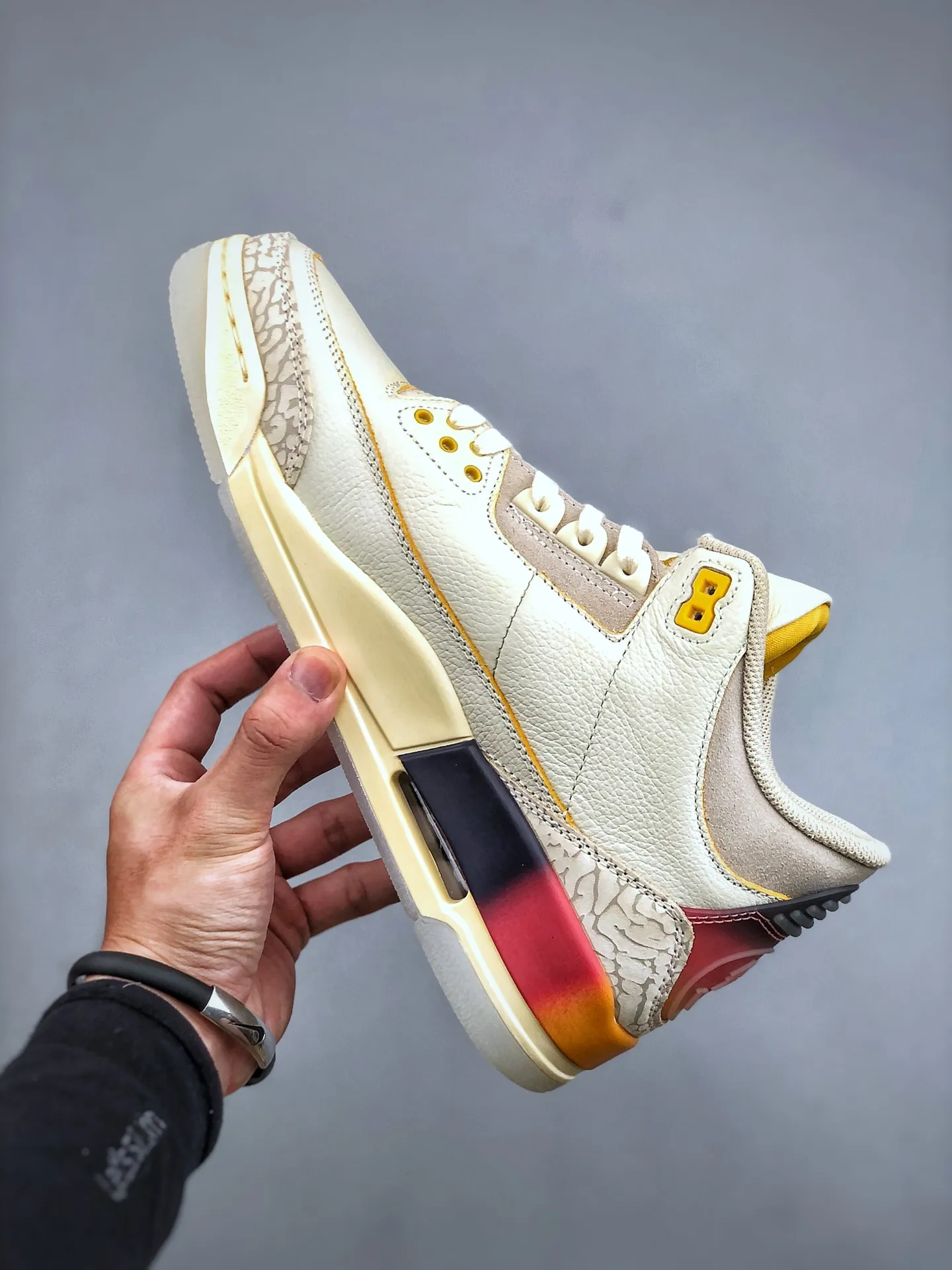 J.Balvin x Air Jordan 3 Retro ‘Rainbow Gradient’ – Cream Orange Multicolor – High-Top Rep Shoes & Replica Nikes FreshLook 1191