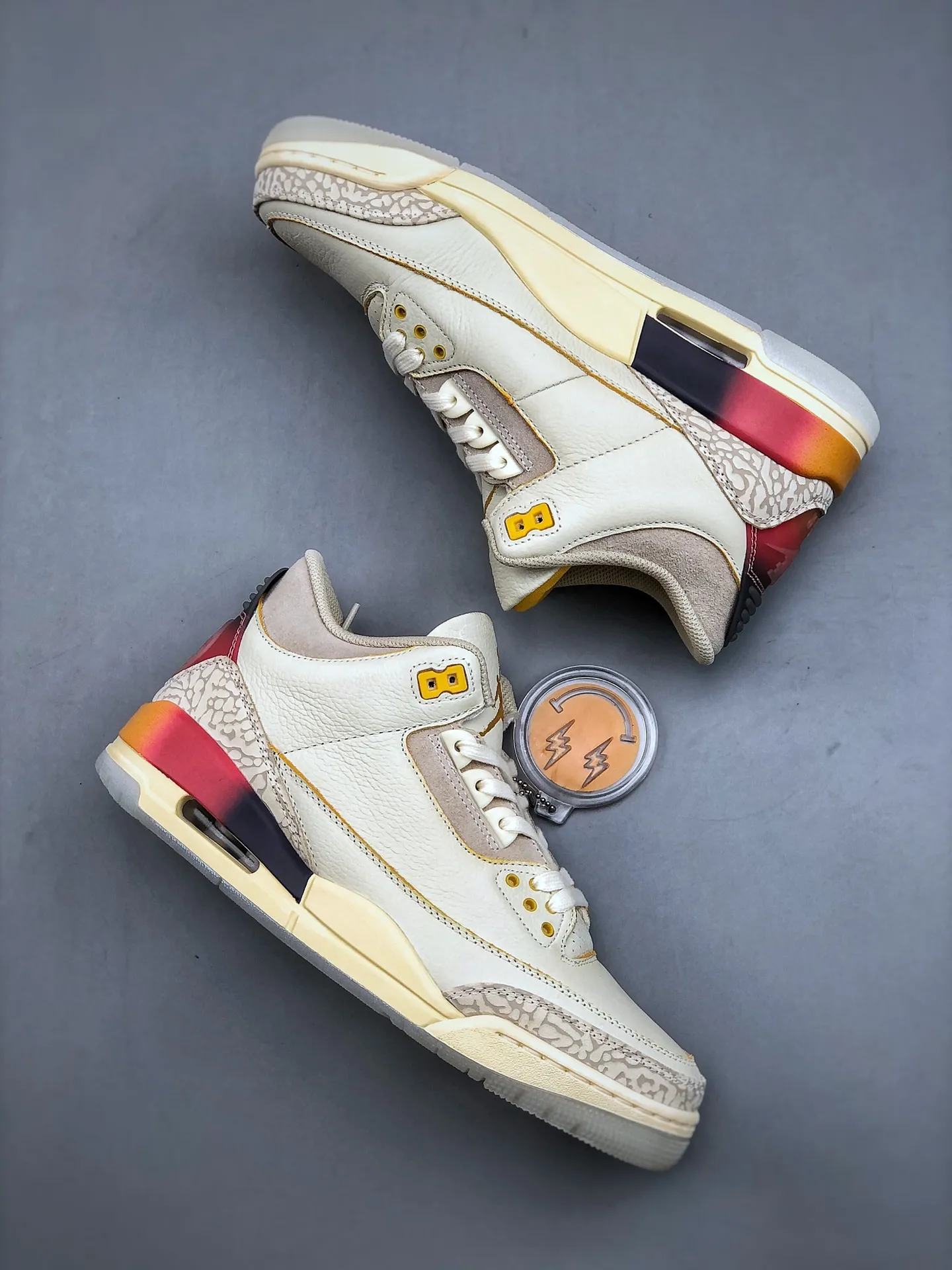 J.Balvin x Air Jordan 3 Retro ‘Rainbow Gradient’ – Cream Orange Multicolor – High-Top Rep Shoes & Replica Nikes FreshLook 1191