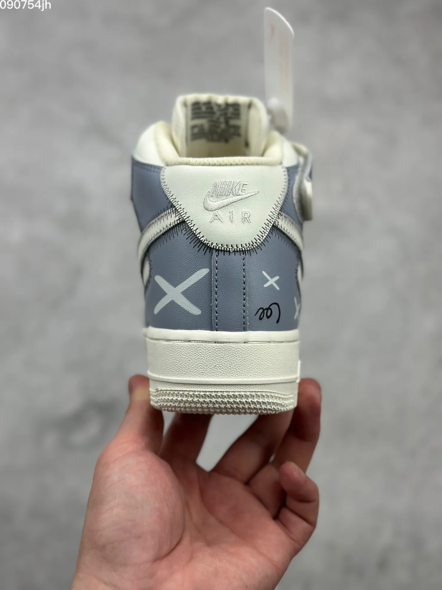 Kaws x Nike Air Force 1 Mid ‘Small Companion’ Blue White Custom Rep Shoes – Best Replica Sneakers Online FashionForward 1042