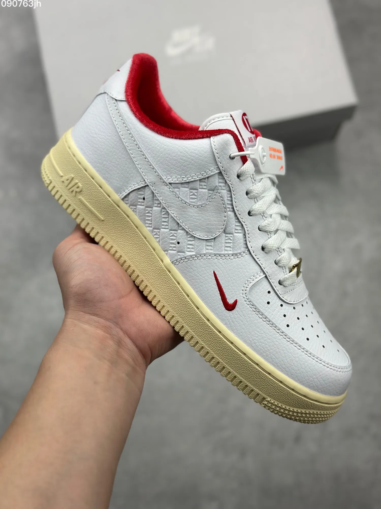 Kith x Nike Air Force 1 Low ‘White Red’ – Top Rep Shoes, Best Replica Sneakers, Multiple Sizes Available WellDesigned 1038