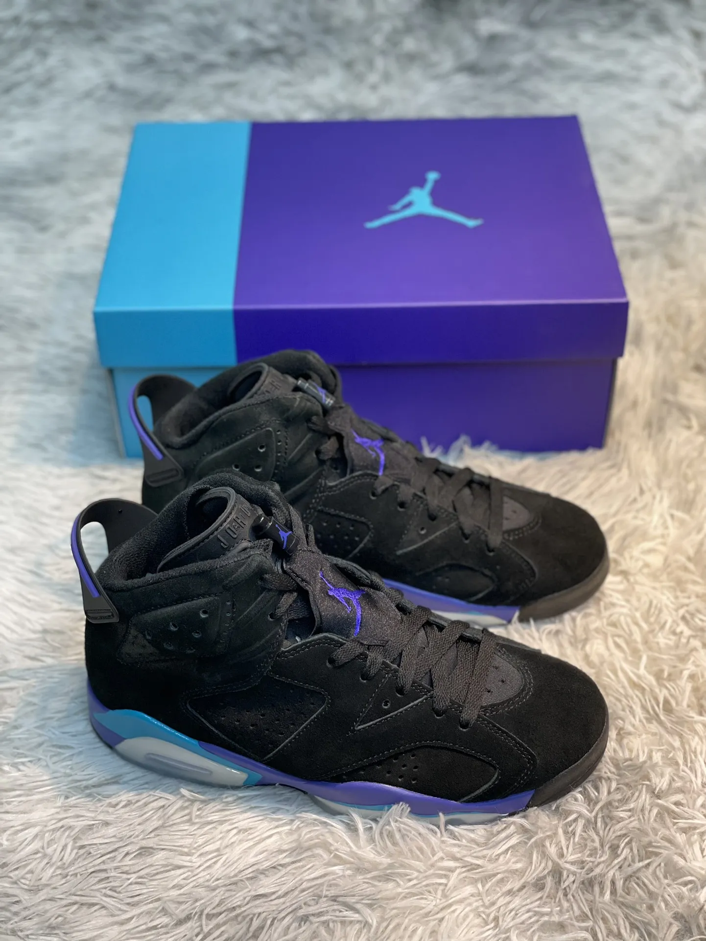 Kuker Air Jordan 6 UNC AJ6 Black Blue Purple Basketball Shoes – High Quality Replica Nike Chic 1108