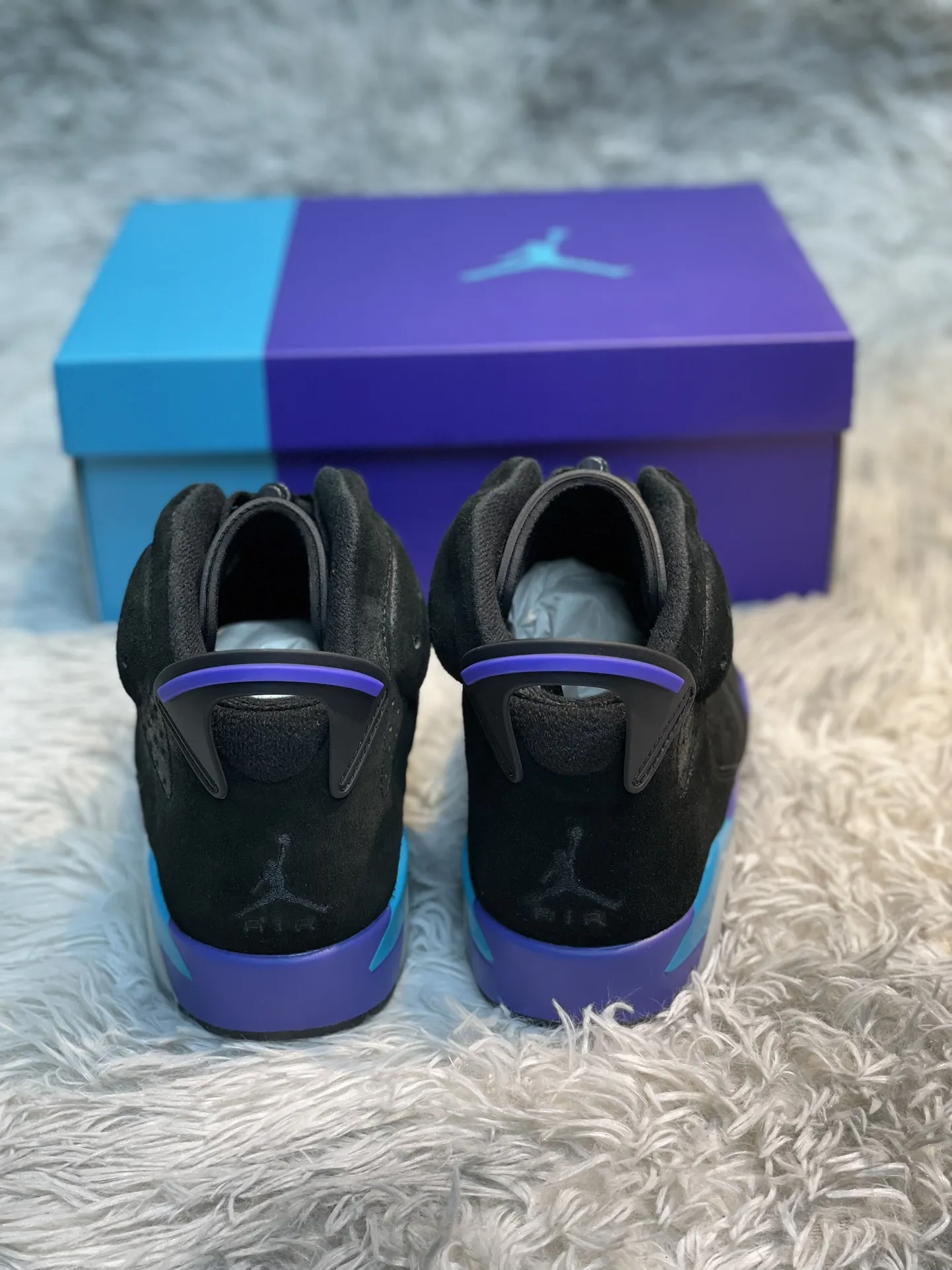 Kuker Air Jordan 6 UNC AJ6 Black Blue Purple Basketball Shoes – High Quality Replica Nike Chic 1108