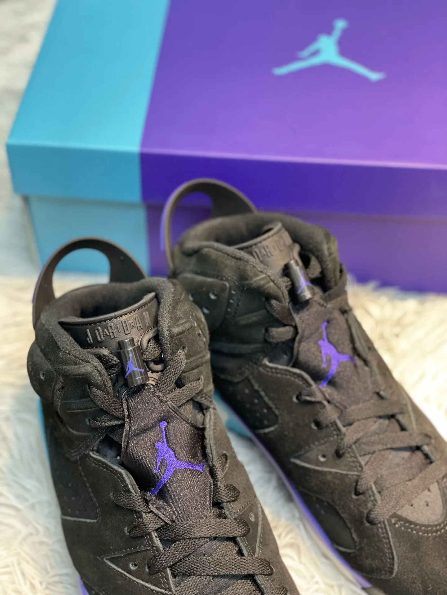 Kuker Air Jordan 6 UNC AJ6 Black Blue Purple Basketball Shoes – High Quality Replica Nike Chic 1108