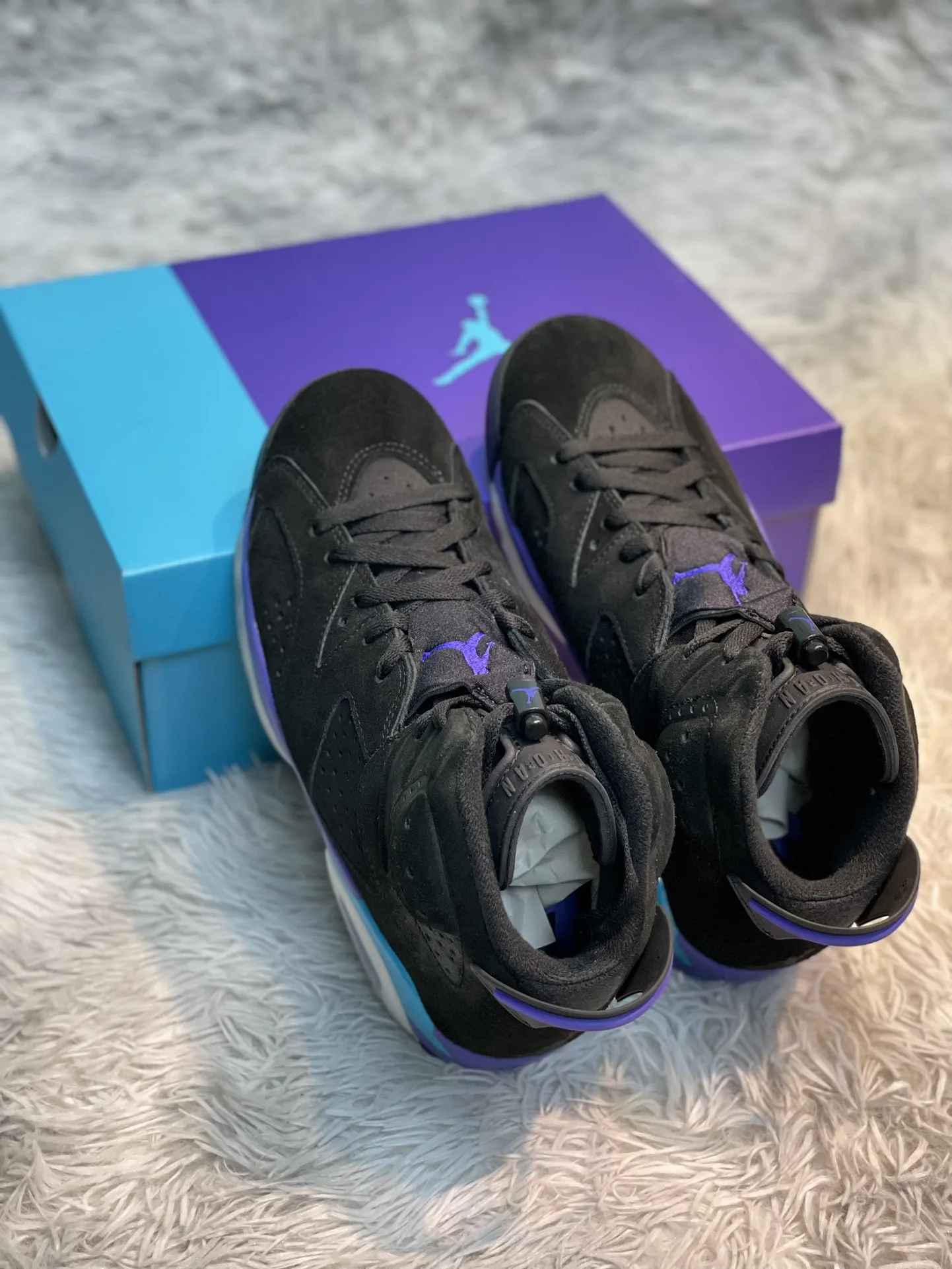 Kuker Air Jordan 6 UNC AJ6 Black Blue Purple Basketball Shoes – High Quality Replica Nike Chic 1108