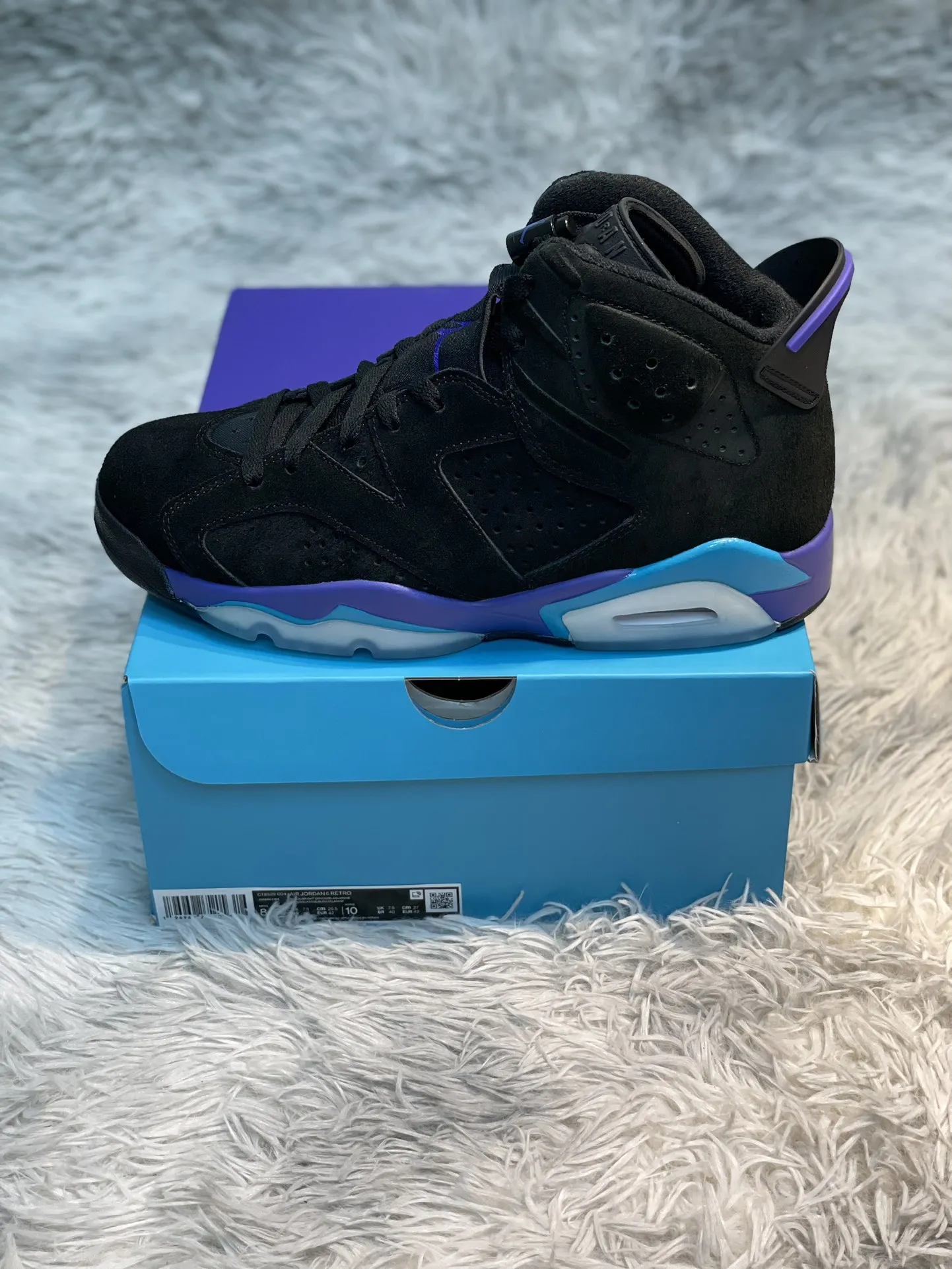 Kuker Air Jordan 6 UNC AJ6 Black Blue Purple Basketball Shoes – High Quality Replica Nike Chic 1108