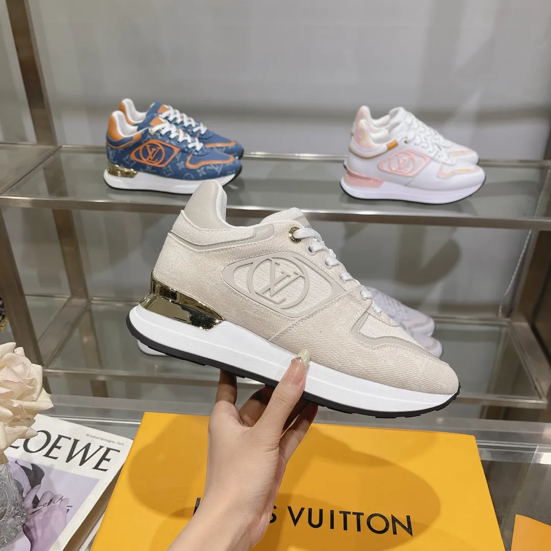 Lightweight LOUIS VUITTON Neo Run Away Beige Sneaker – Replica Louis Vuitton Style with Rep Shoes Design 293