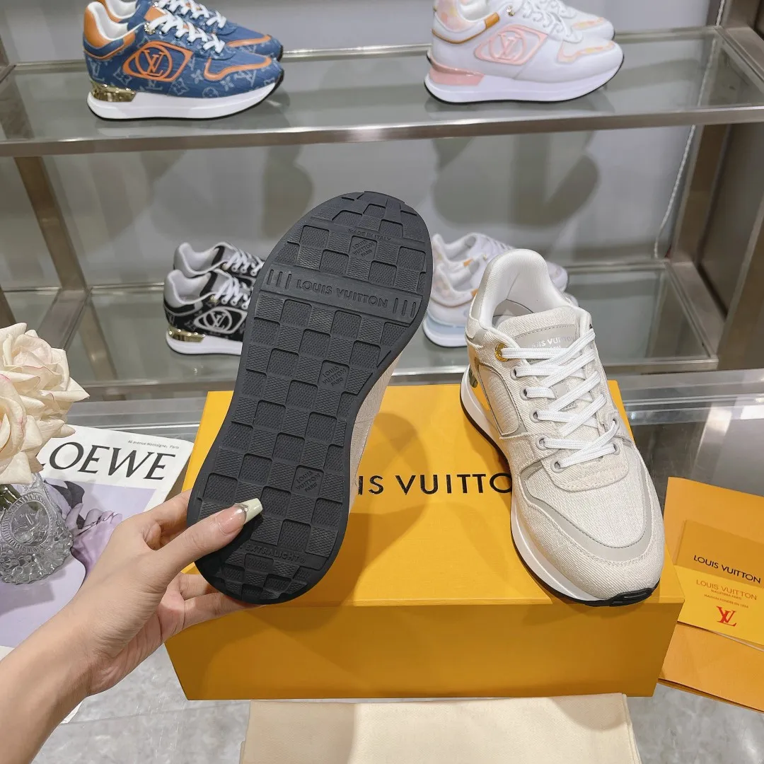 Lightweight LOUIS VUITTON Neo Run Away Beige Sneaker – Replica Louis Vuitton Style with Rep Shoes Design 293