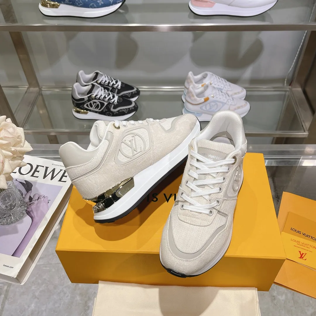 Lightweight LOUIS VUITTON Neo Run Away Beige Sneaker – Replica Louis Vuitton Style with Rep Shoes Design 293
