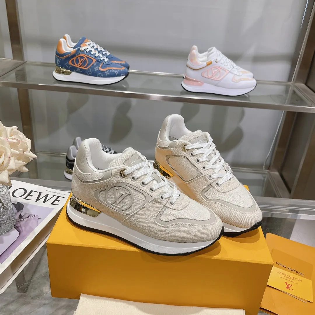 Lightweight LOUIS VUITTON Neo Run Away Beige Sneaker – Replica Louis Vuitton Style with Rep Shoes Design 293