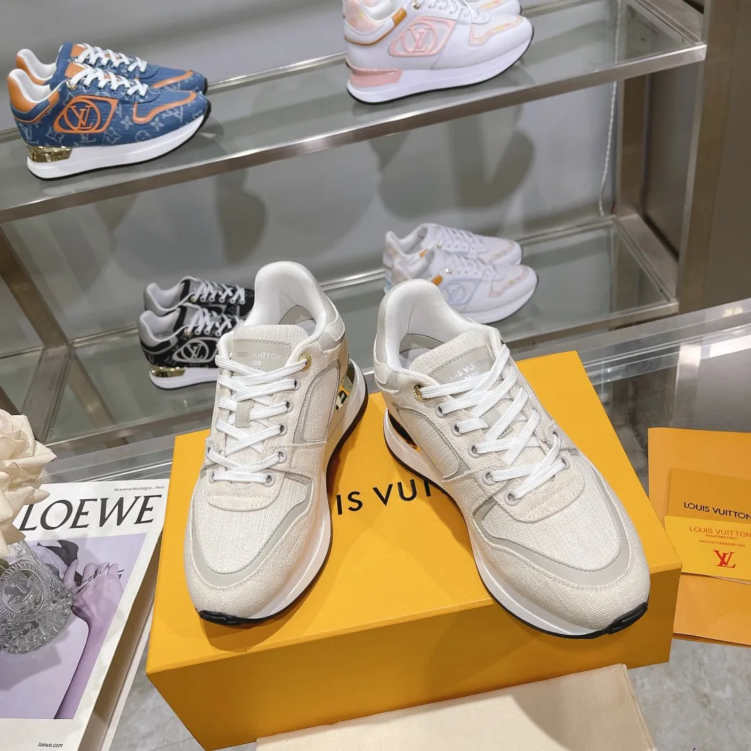 Lightweight LOUIS VUITTON Neo Run Away Beige Sneaker – Replica Louis Vuitton Style with Rep Shoes Design 293