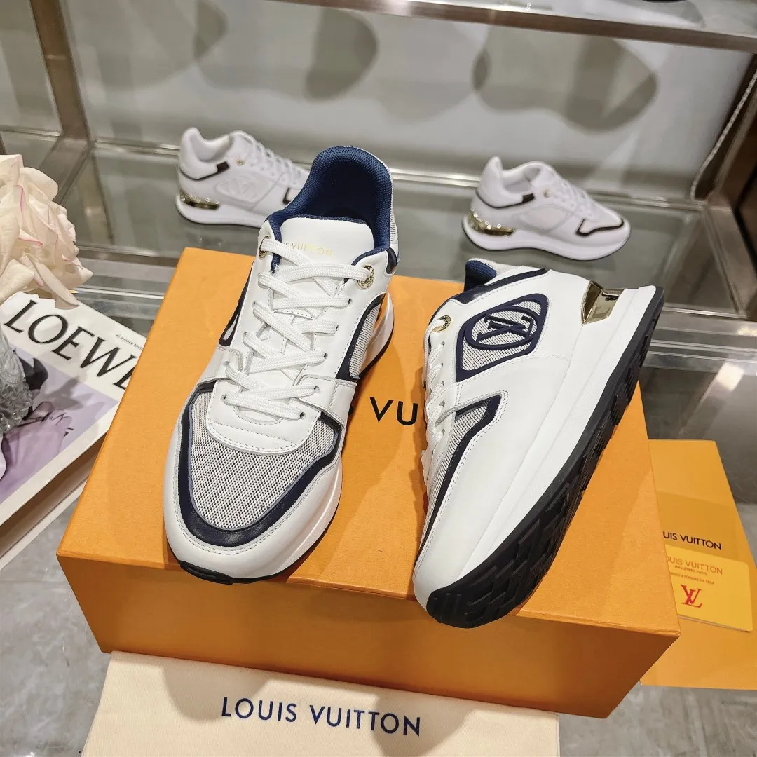Classic LOUIS VUITTON Neo Run Away White Blue – Replica Shoes & Louis Vuitton Fake 298
