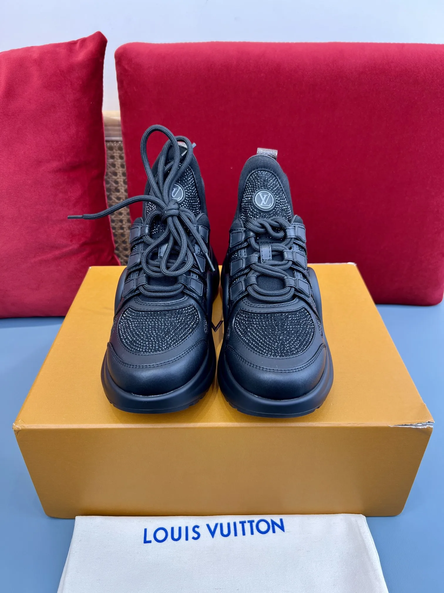 Louis Vuitton Archlight Black Mesh Sneakers –  Replica Shoes & Rep Footwear Packable 278