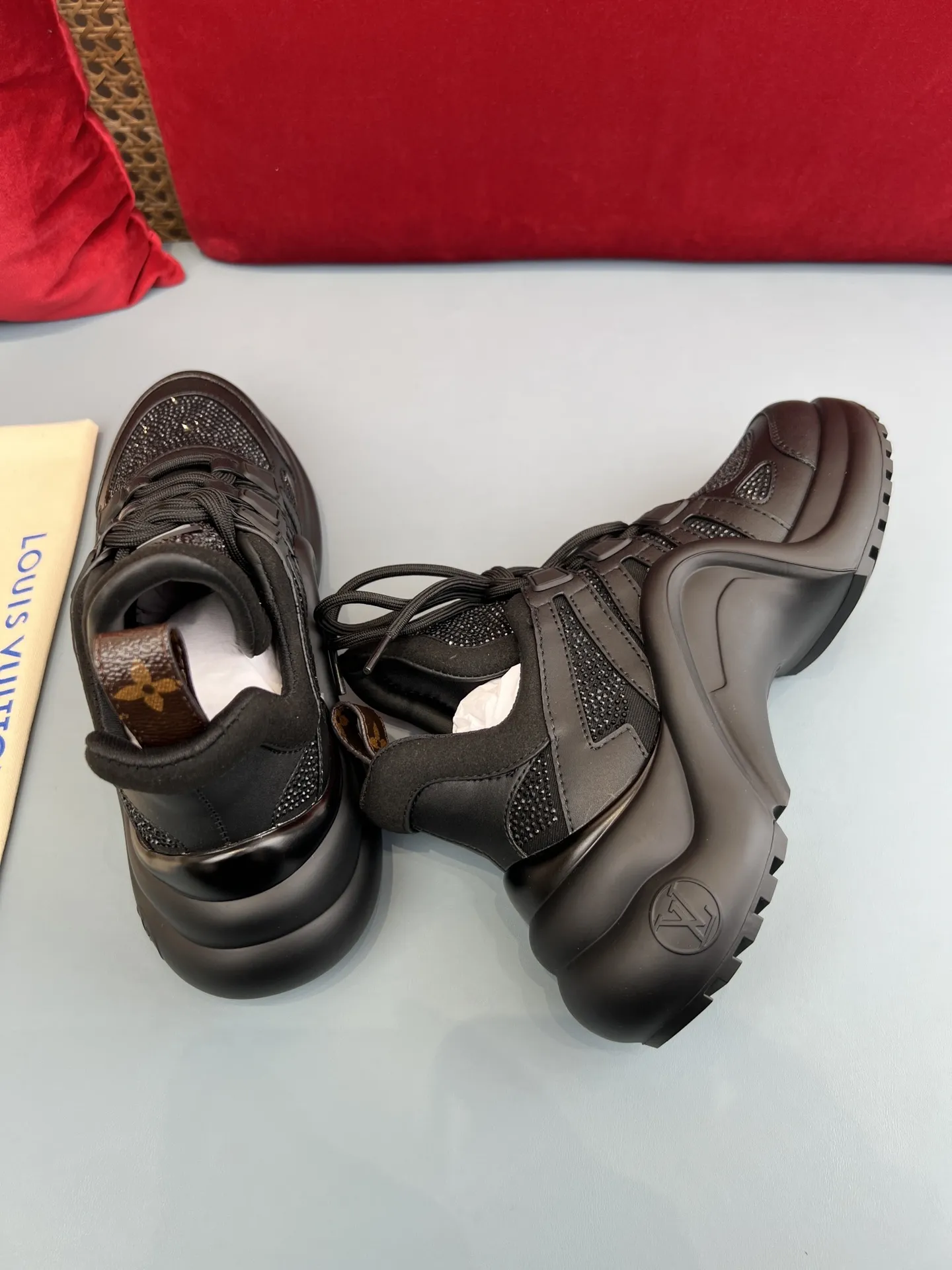 Louis Vuitton Archlight Black Mesh Sneakers –  Replica Shoes & Rep Footwear Packable 278