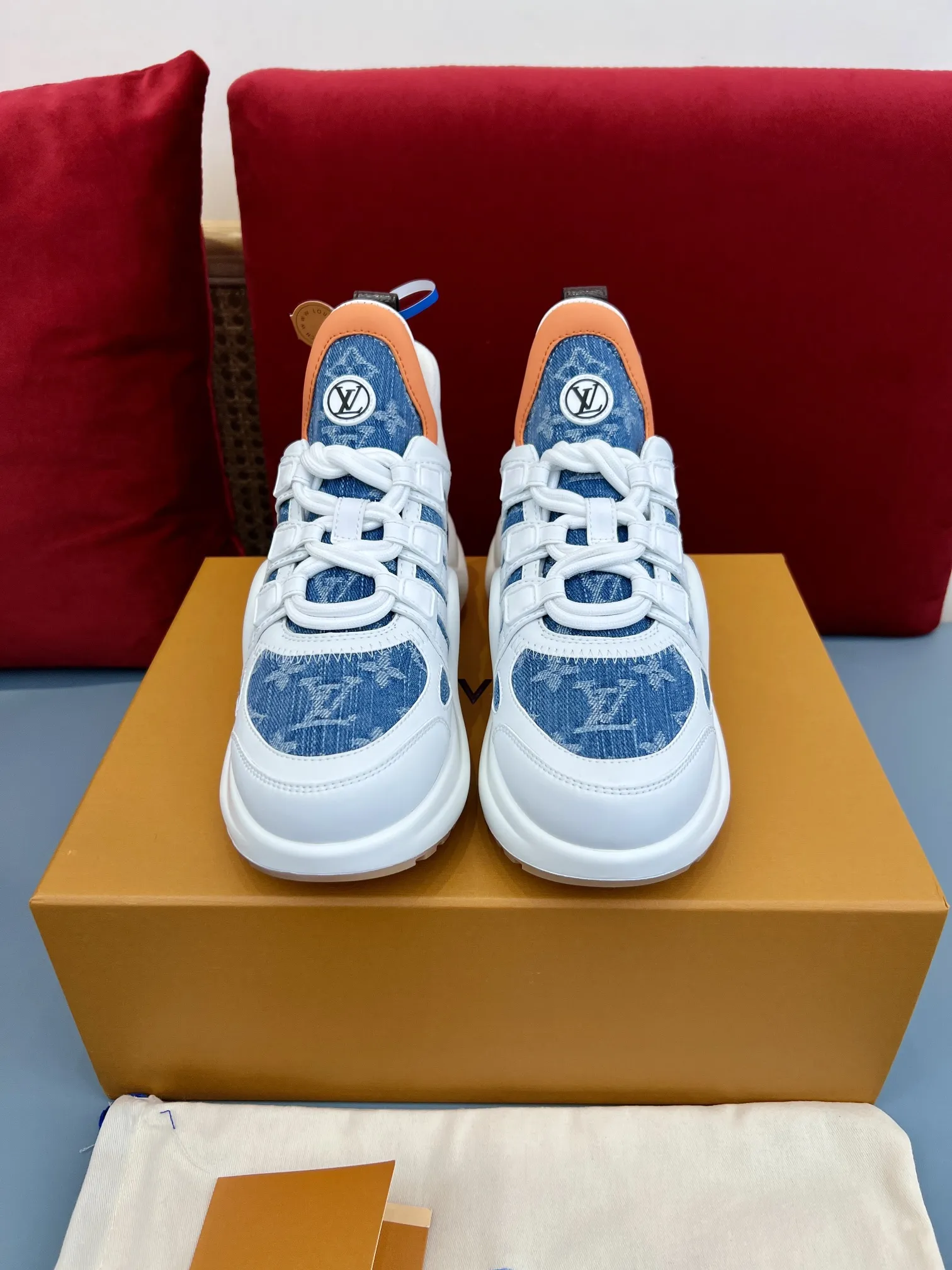 Louis Vuitton Archlight Denim White Replica Shoes – Rep Sneakers Classic 279