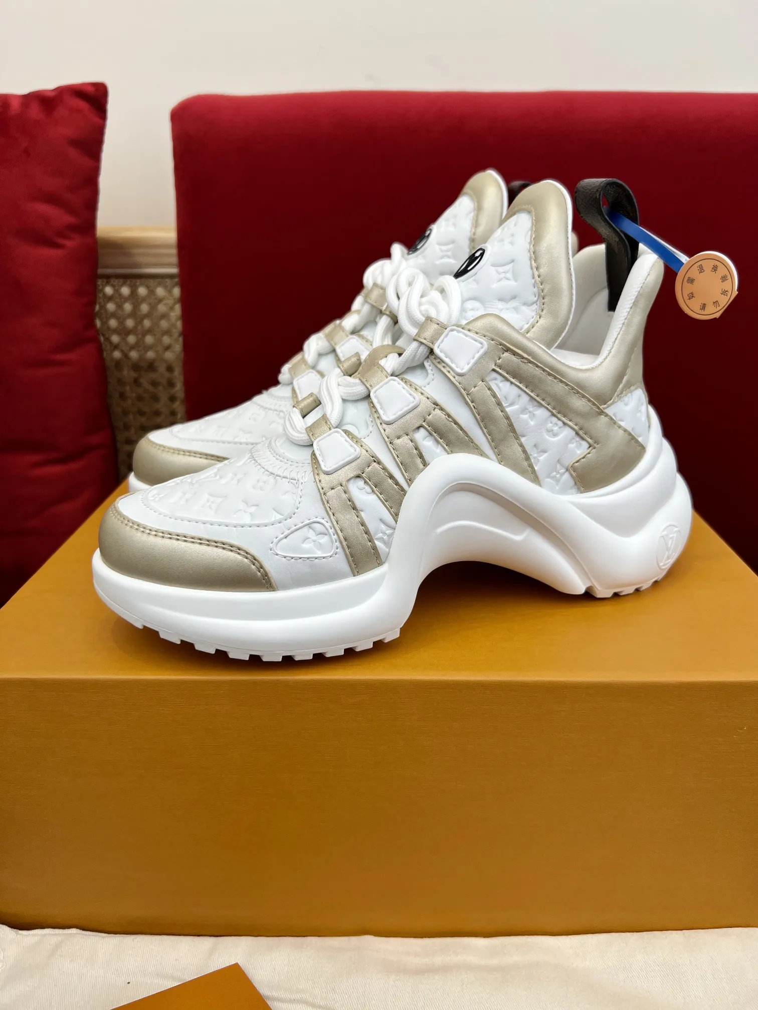 Louis Vuitton Archlight White Gold Replica Shoes –  Rep Sneakers Contemporary 274