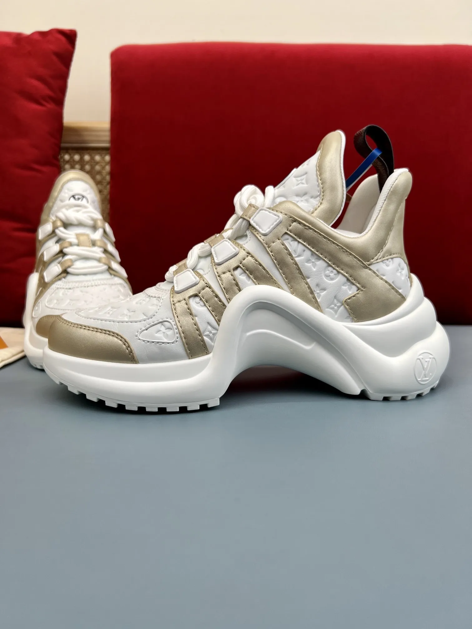 Louis Vuitton Archlight White Gold Replica Shoes –  Rep Sneakers Contemporary 274