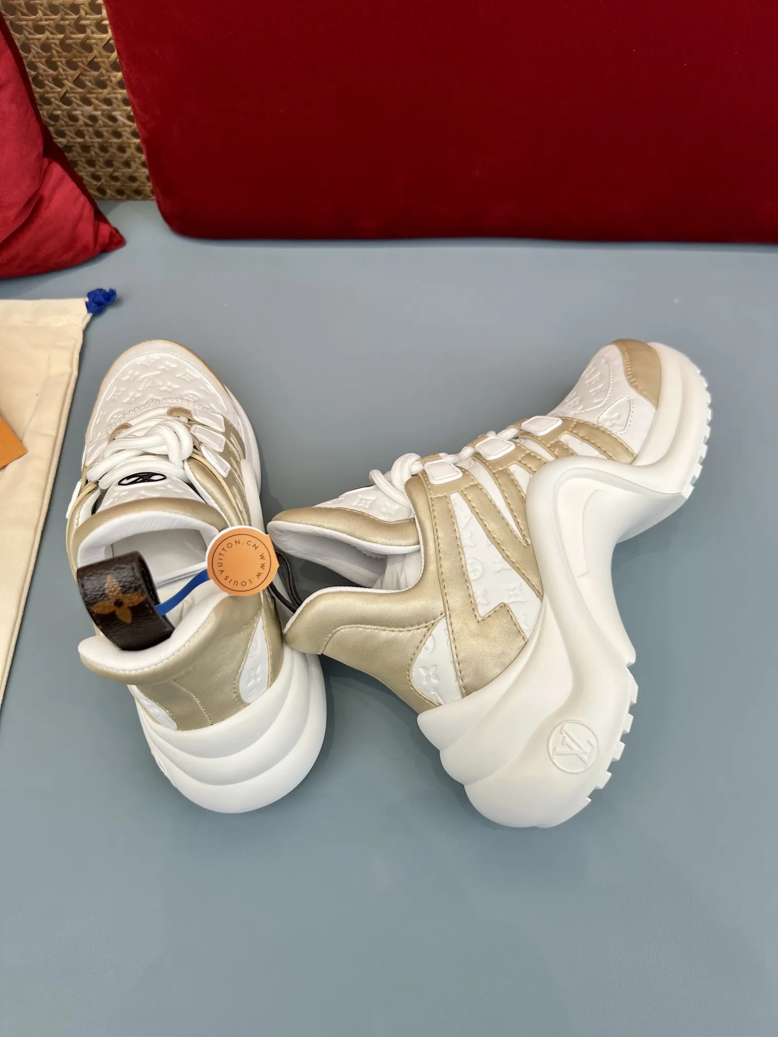 Louis Vuitton Archlight White Gold Replica Shoes –  Rep Sneakers Contemporary 274