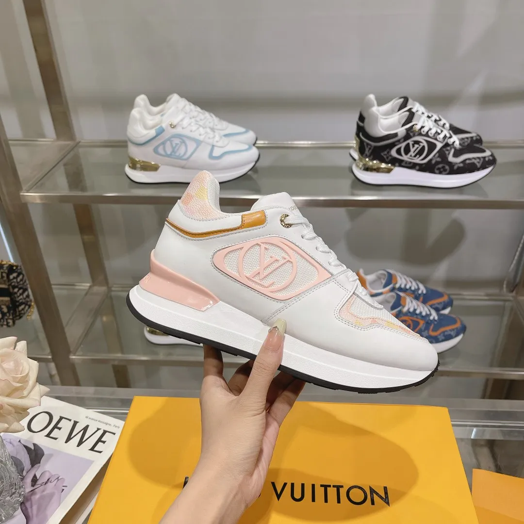 SoftTouch Louis Vuitton Neo Run Away White Orange Replica Sneaker with Rep Shoes Style 297