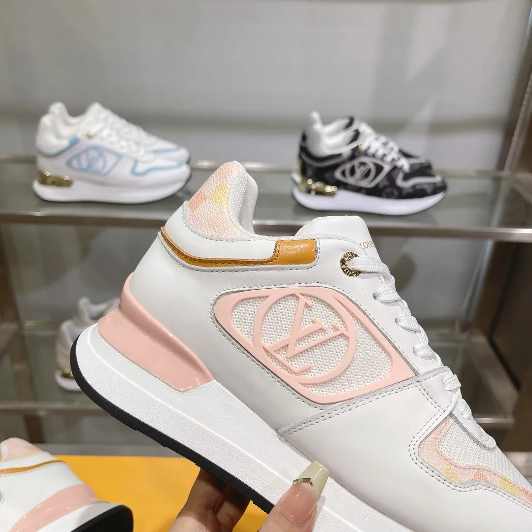 SoftTouch Louis Vuitton Neo Run Away White Orange Replica Sneaker with Rep Shoes Style 297