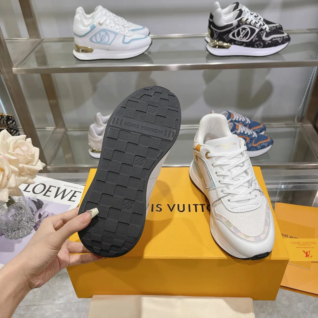 SoftTouch Louis Vuitton Neo Run Away White Orange Replica Sneaker with Rep Shoes Style 297