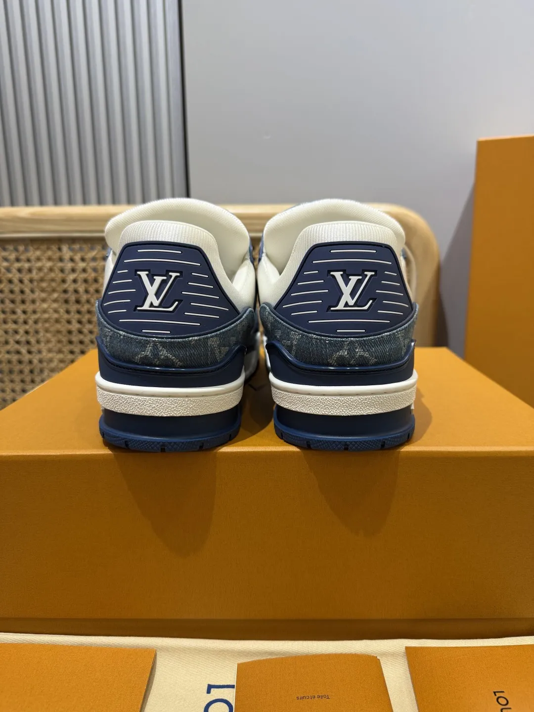 Louis Vuitton Trainer Blue Denim Low Top Replica Shoes –  Rep Shoes Bright 396