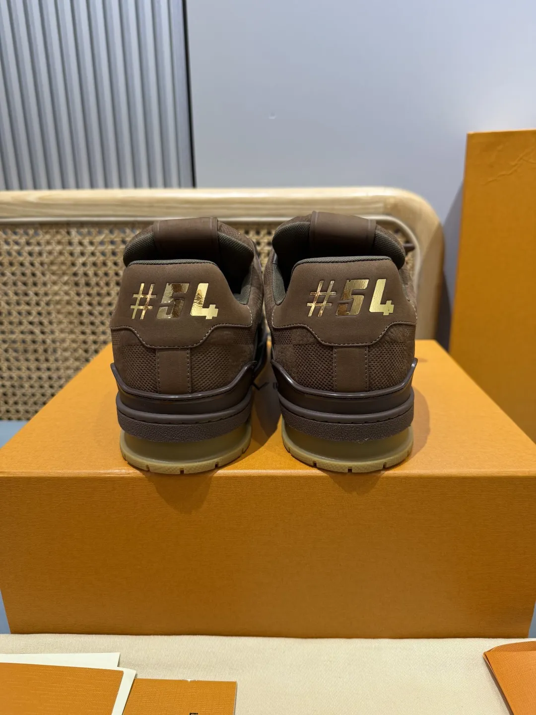 Louis Vuitton Trainer Brown Suede Sneakers –  Replica Shoes & Rep Shoes Stylish 441