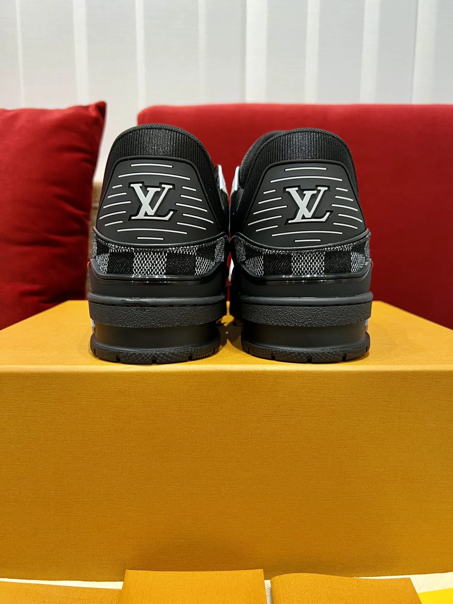 Louis Vuitton Trainer Check Black Replica Shoes – Rep Sneakers TravelReady 364