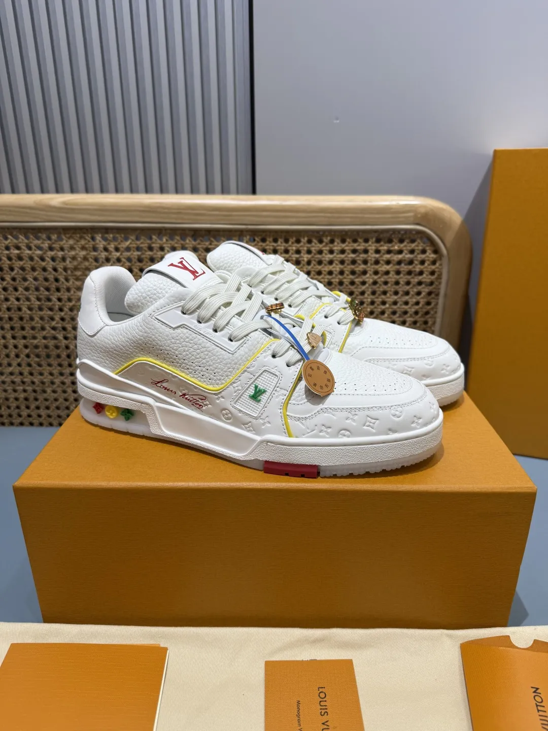 Louis Vuitton Trainer Cruise Yellow Replica Shoes –  Rep Shoes Durable 407