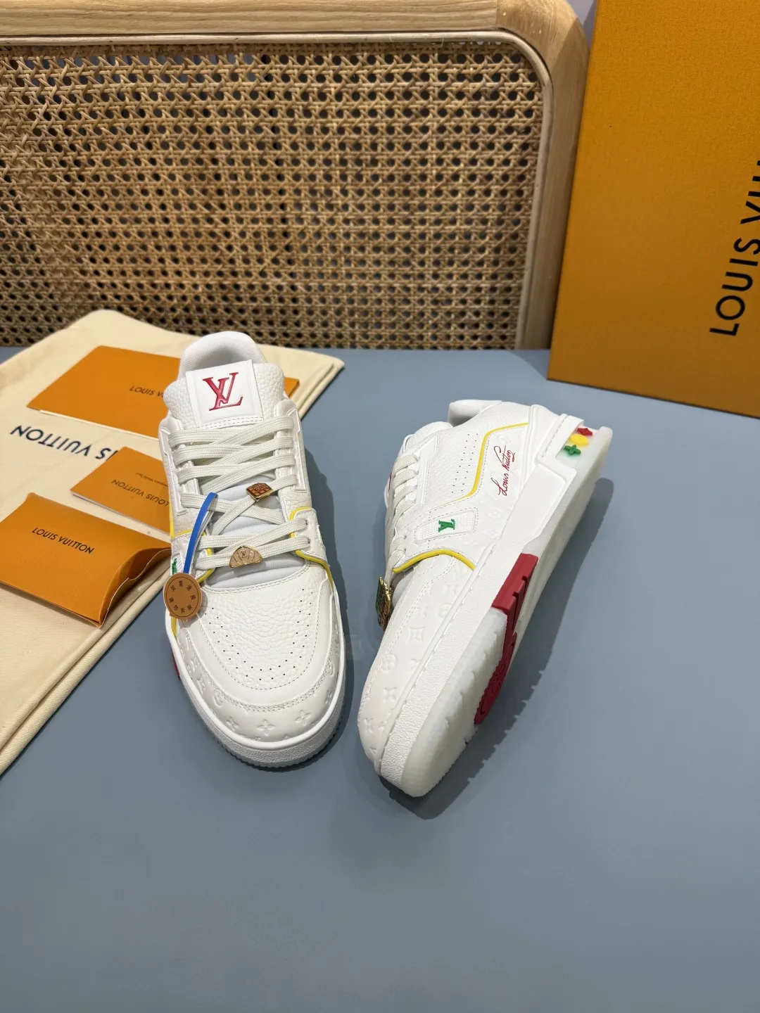 Louis Vuitton Trainer Cruise Yellow Replica Shoes –  Rep Shoes Durable 407