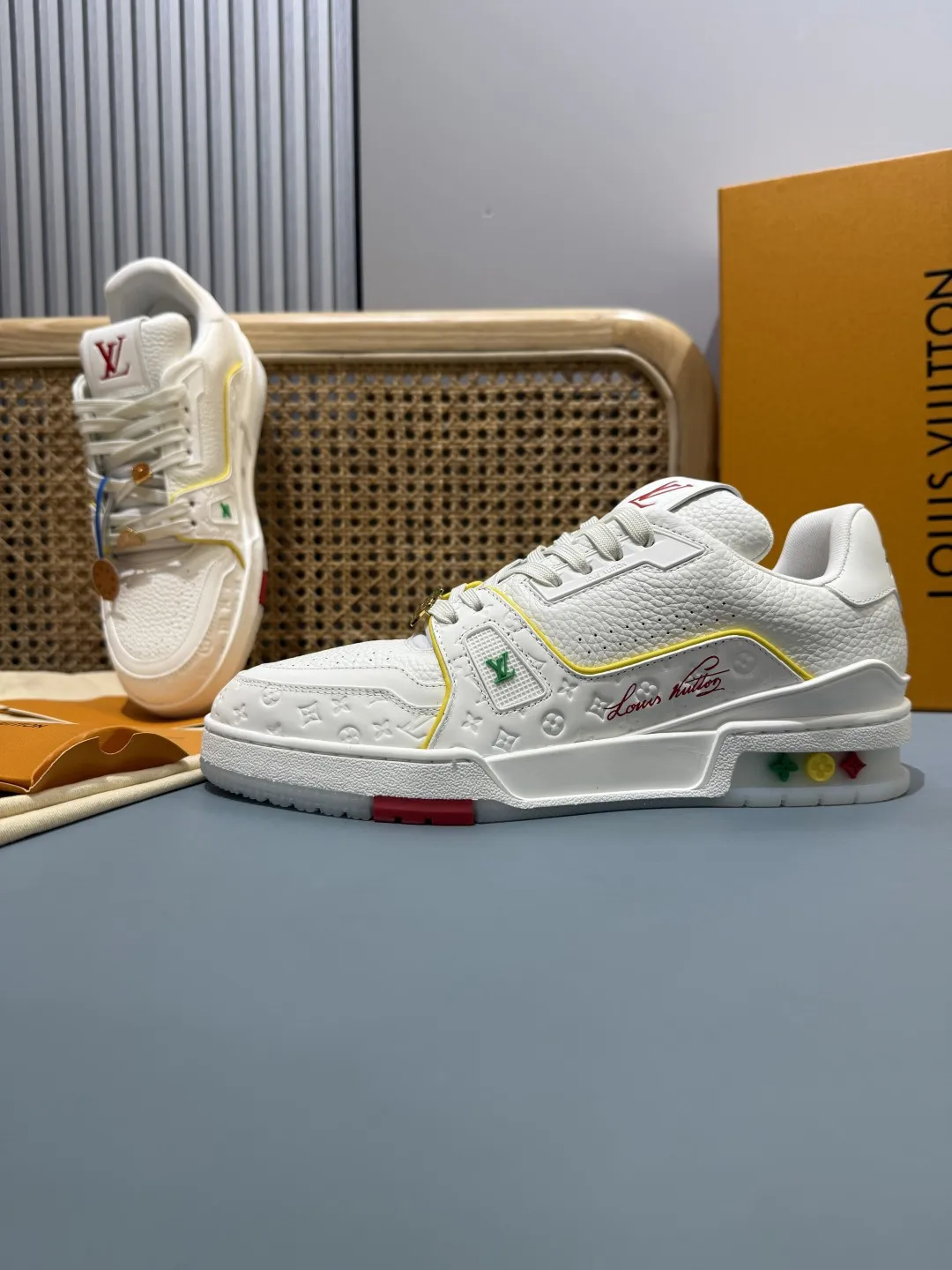 Louis Vuitton Trainer Cruise Yellow Replica Shoes –  Rep Shoes Durable 407