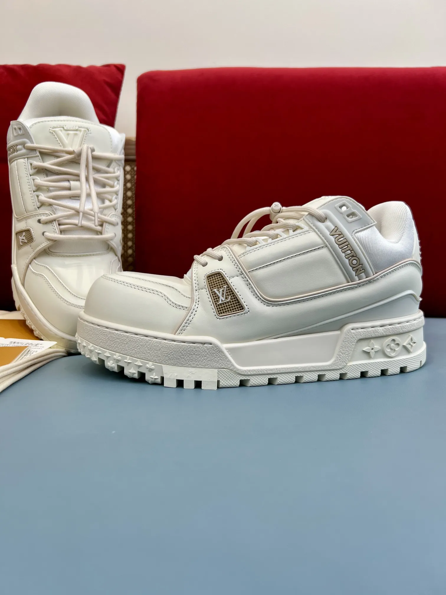 Louis Vuitton Trainer DIY White Replica Shoes –  Rep Sneakers Efficient 356