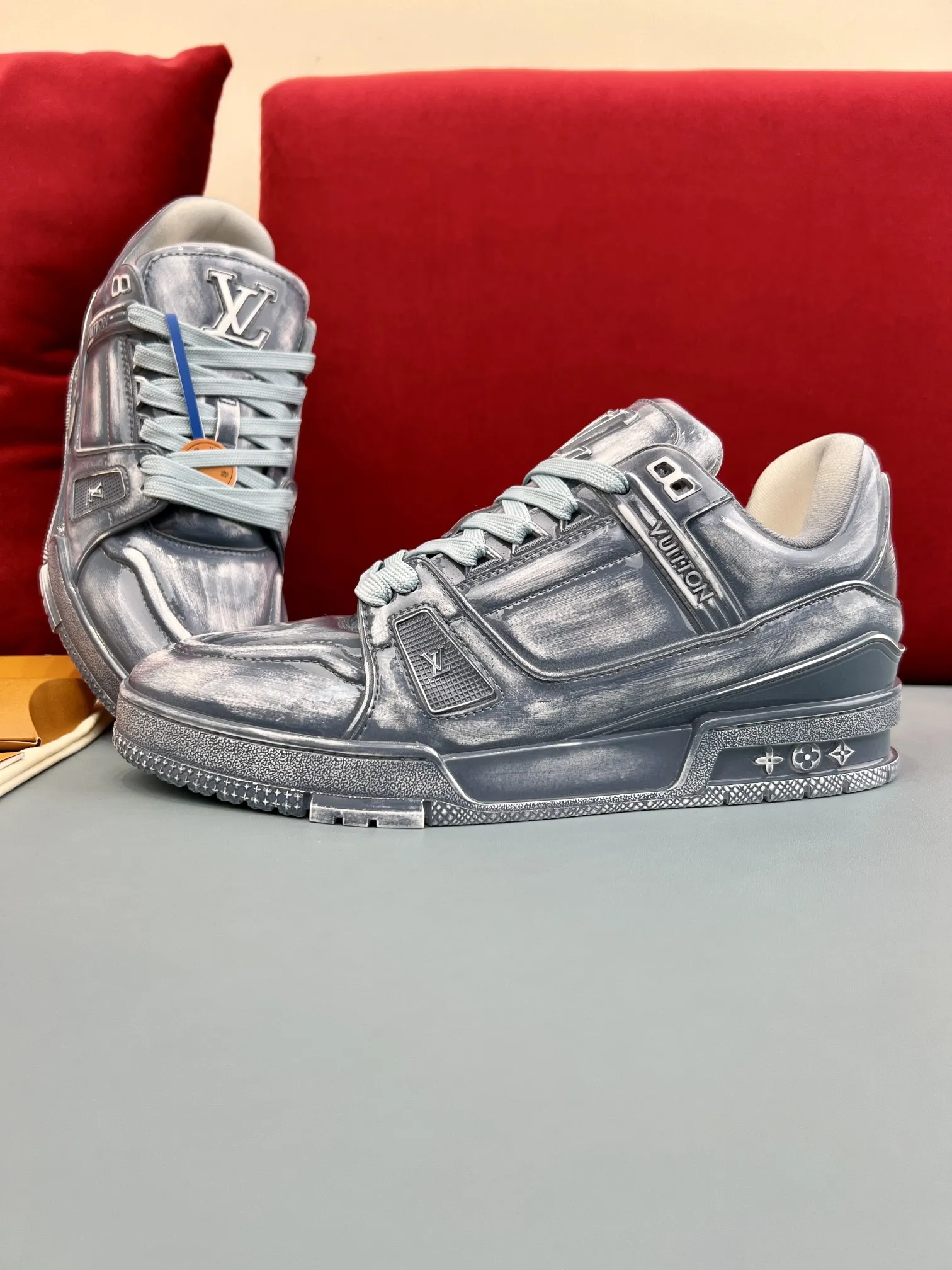 Colorful Louis Vuitton Trainer Gradient Sneaker Blue – Replica Shoes & LV Fake Edition 326