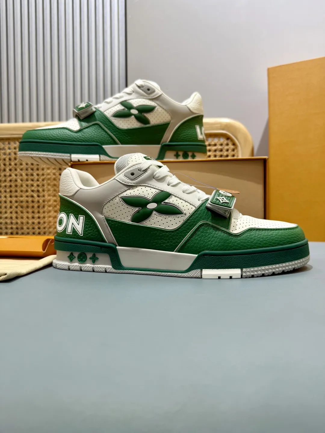 Louis Vuitton Trainer Green Monogram Replica Shoes – Rep Sneakers Sustainable 434