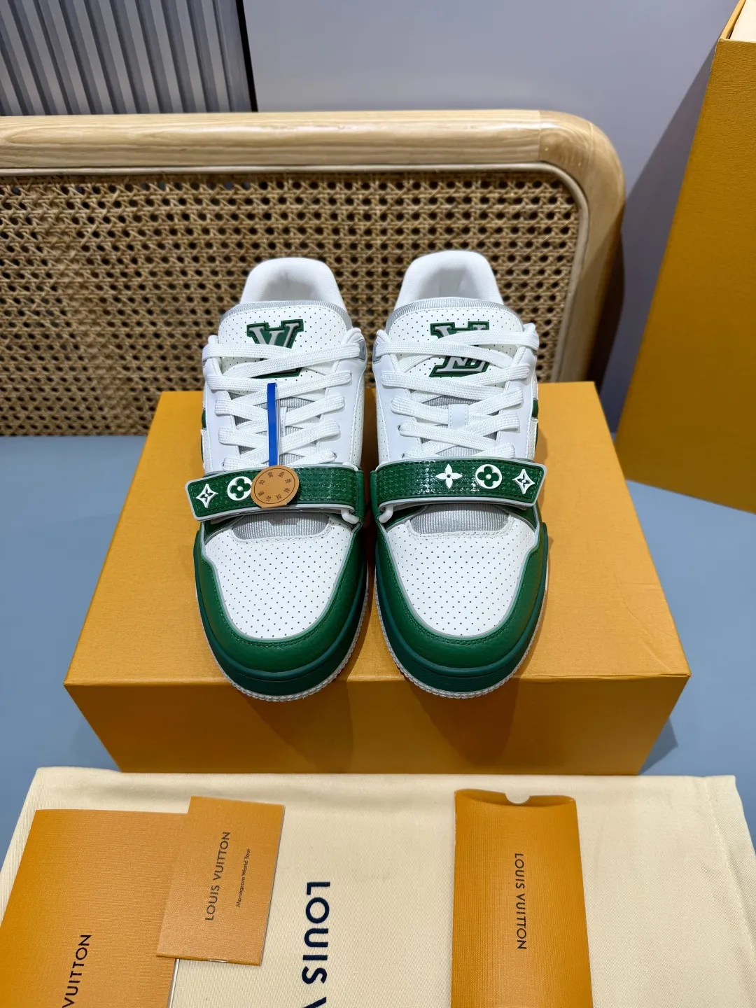 Louis Vuitton Trainer Green Monogram Replica Shoes – Rep Sneakers Sustainable 434