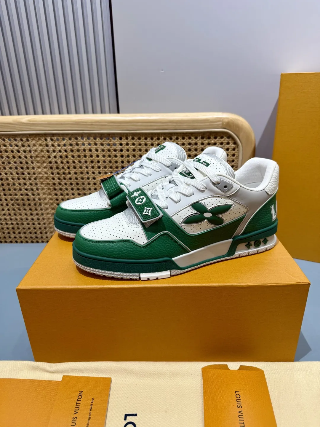 Louis Vuitton Trainer Green Monogram Replica Shoes – Rep Sneakers Sustainable 434
