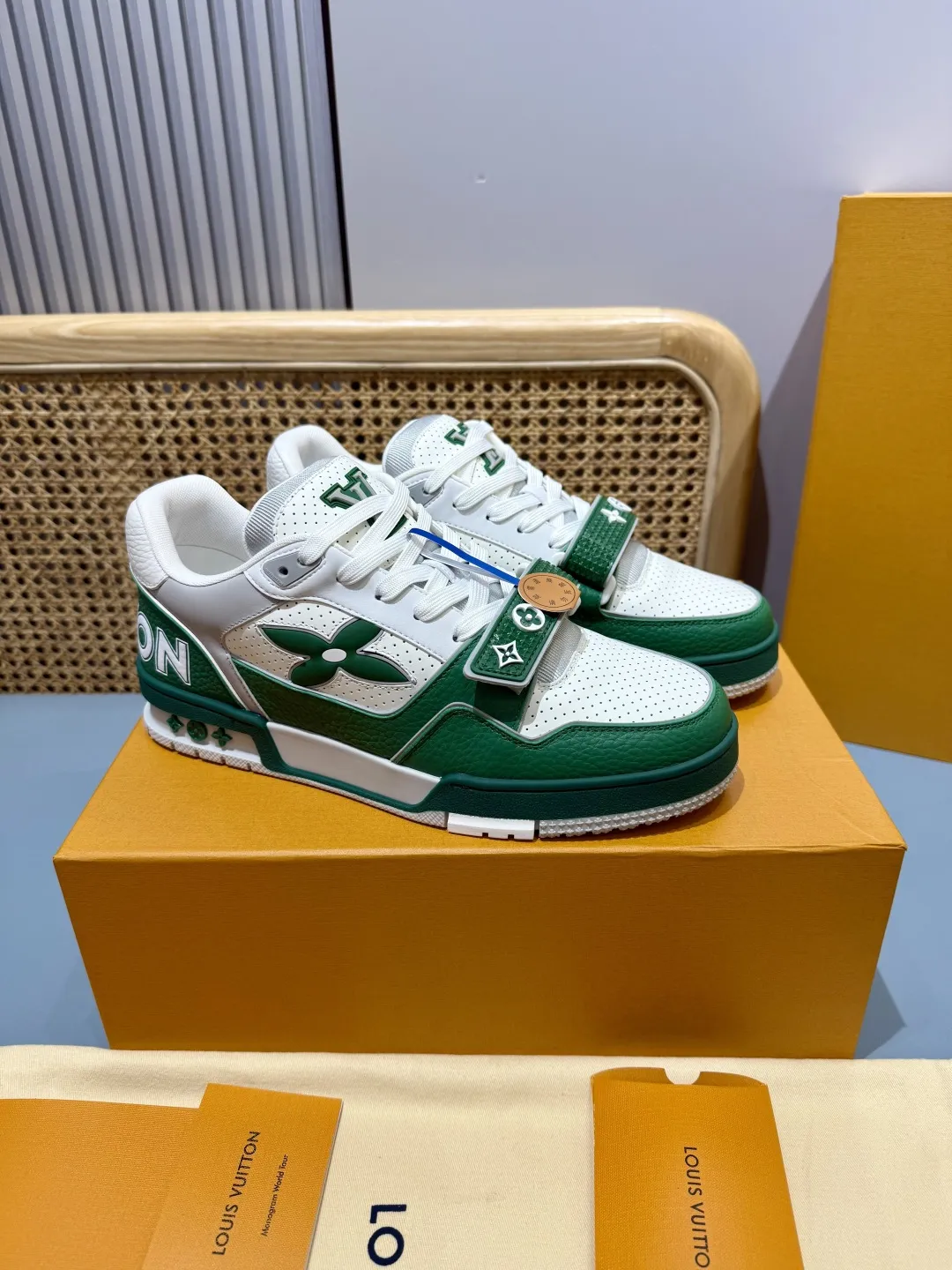 Louis Vuitton Trainer Green Monogram Replica Shoes – Rep Sneakers Sustainable 434