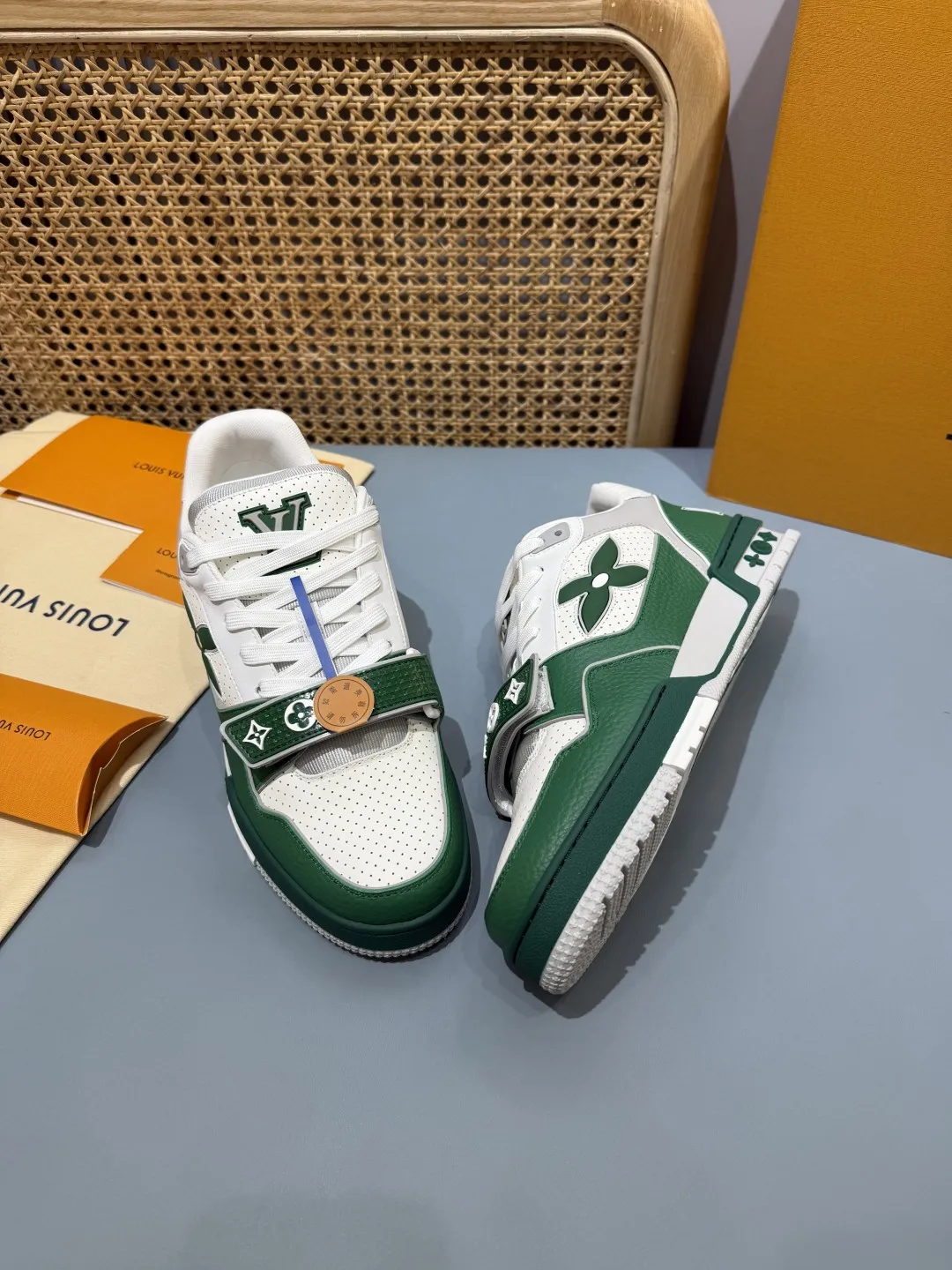 Louis Vuitton Trainer Green Monogram Replica Shoes – Rep Sneakers Sustainable 434