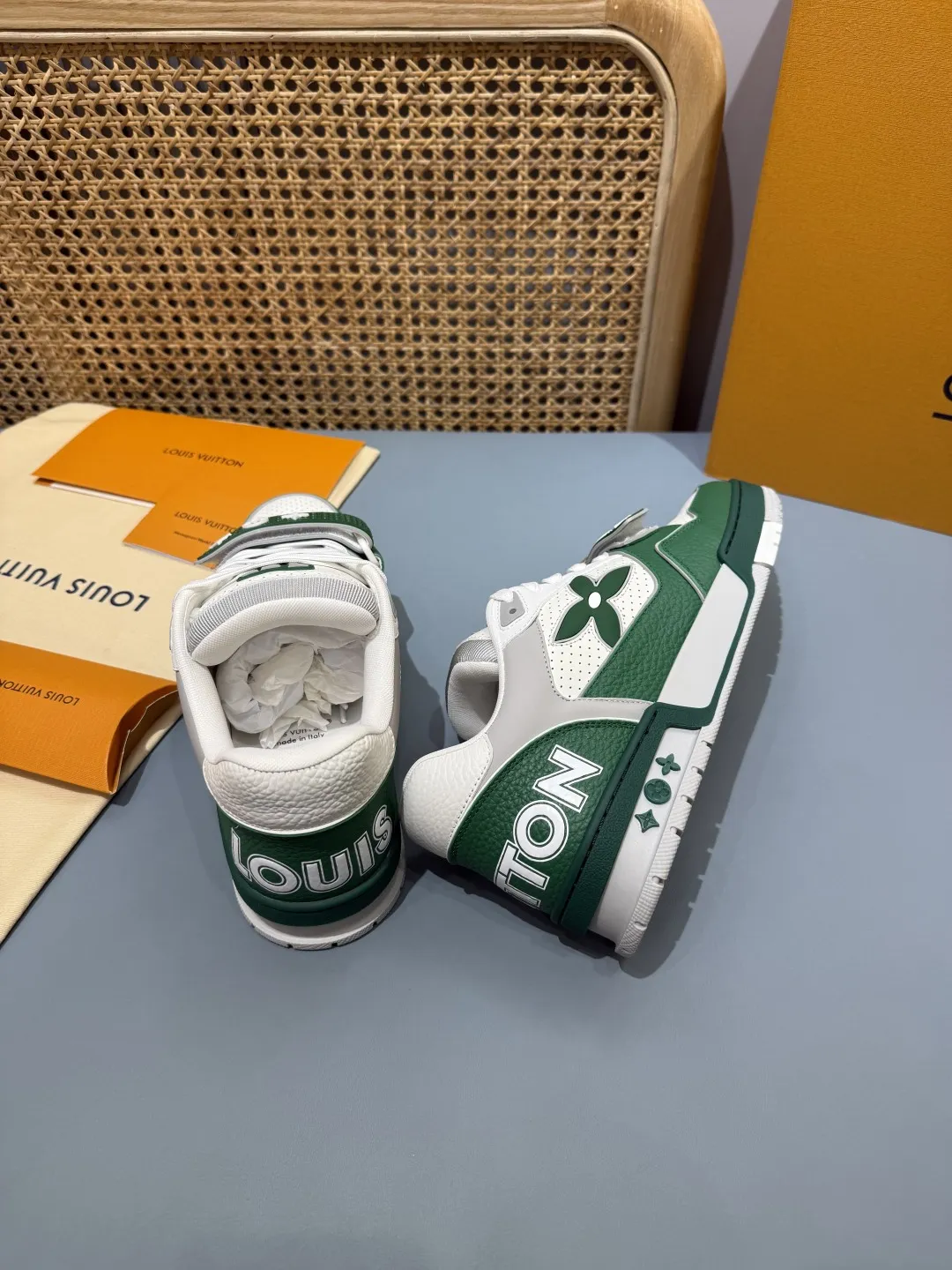 Louis Vuitton Trainer Green Monogram Replica Shoes – Rep Sneakers Sustainable 434