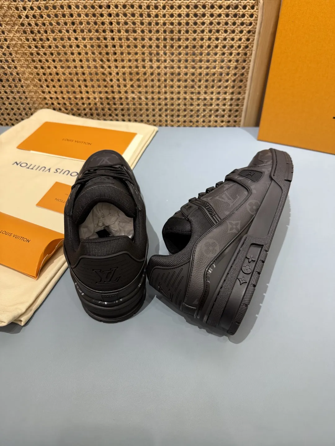 SportInspired Louis Vuitton Trainer Limited Black Replica Shoes –  Rep Sneakers 405