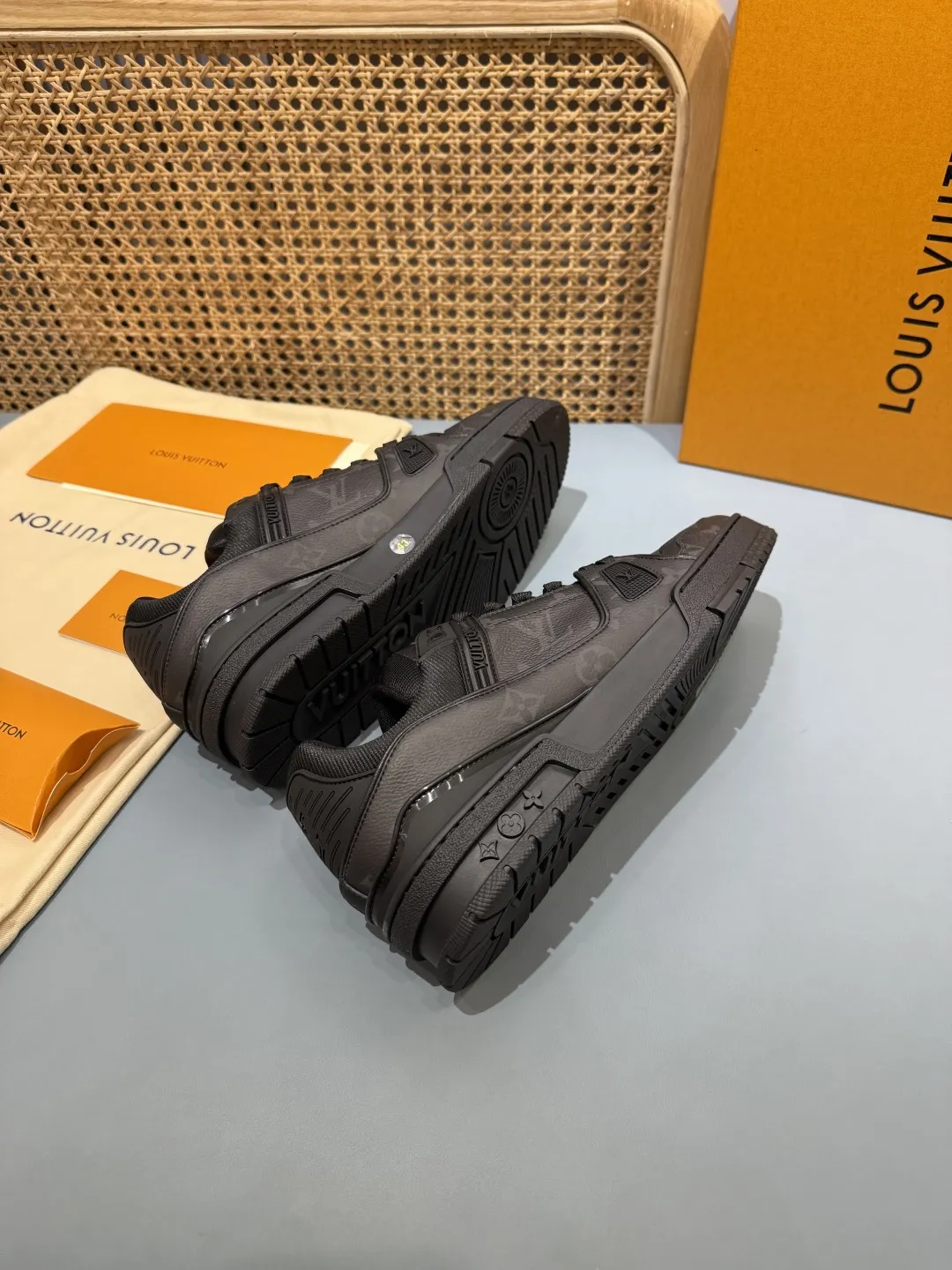 SportInspired Louis Vuitton Trainer Limited Black Replica Shoes –  Rep Sneakers 405