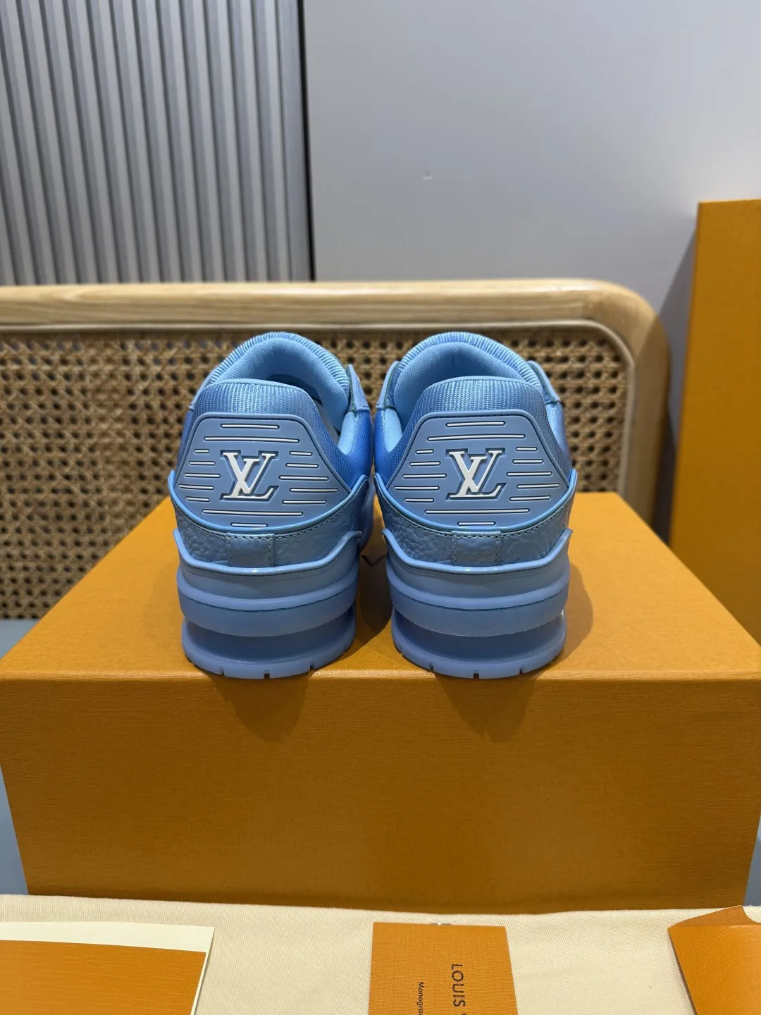 Breathable Louis Vuitton Trainer Limited Blue Replica  Shoes – Premium Rep Shoes 413