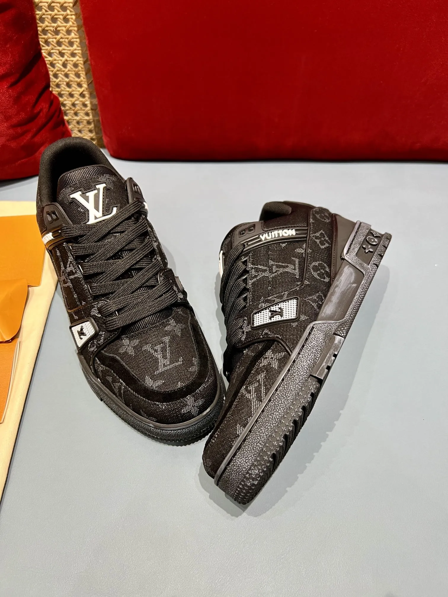 TravelReady Louis Vuitton Trainer Monogram Denim Black Sneakers – Rep Shoes & Louis Vuitton Replica 371