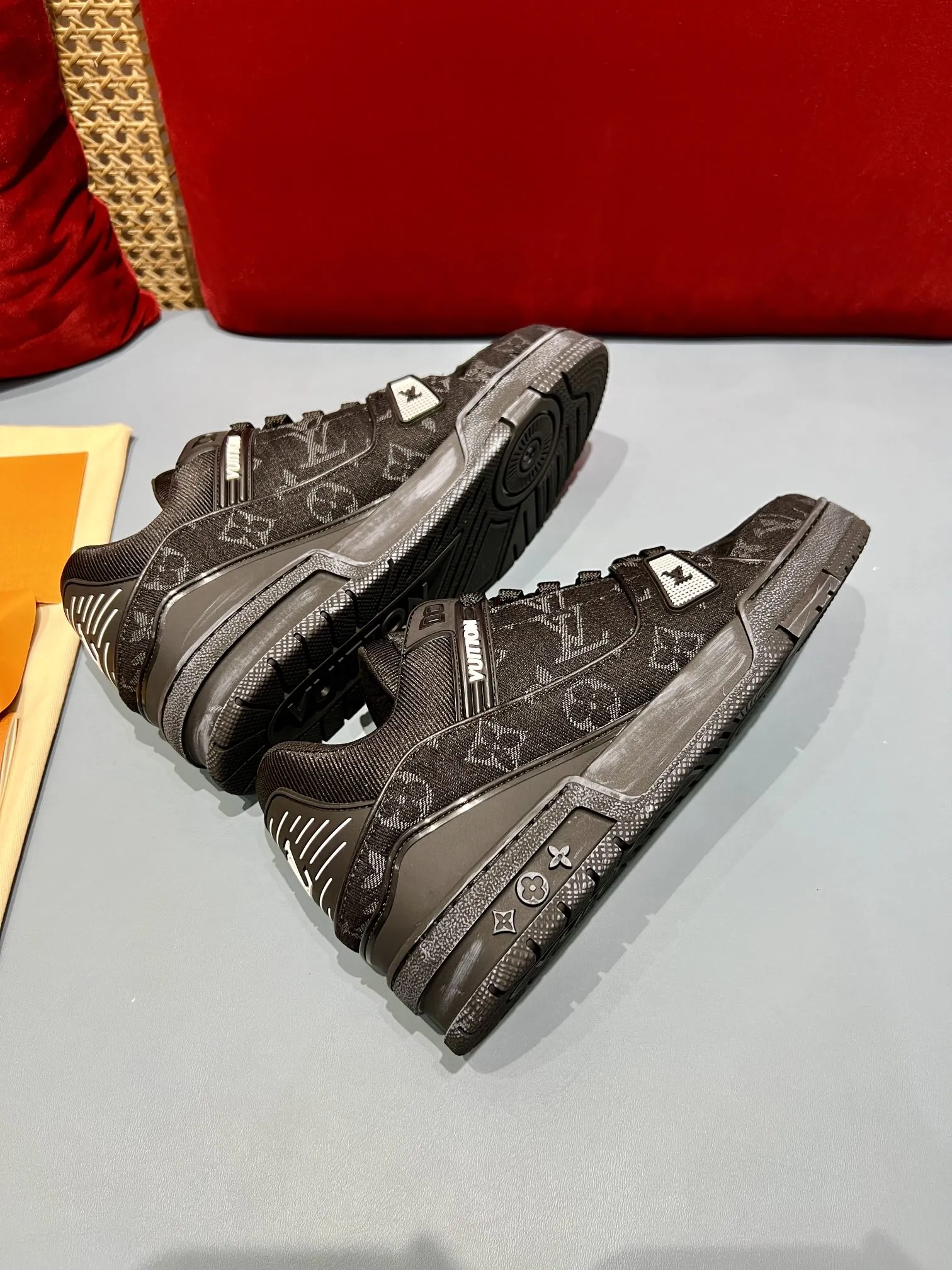 TravelReady Louis Vuitton Trainer Monogram Denim Black Sneakers – Rep Shoes & Louis Vuitton Replica 371