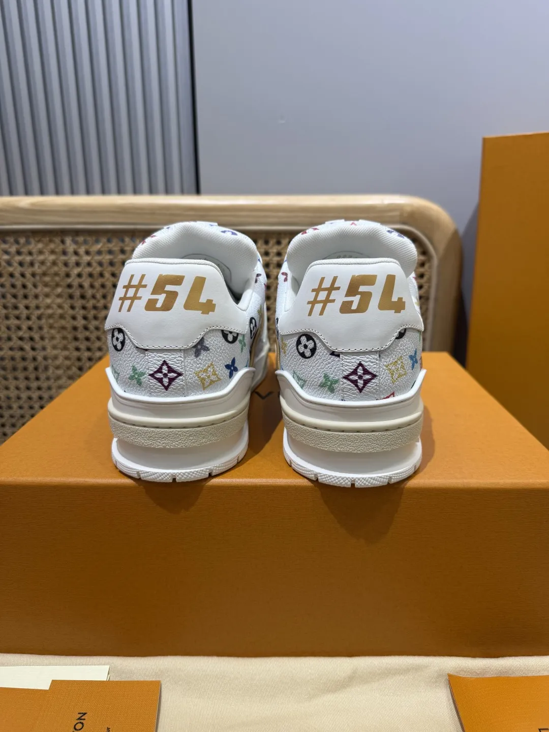 Louis Vuitton Trainer Monogram Multicolor Replica Shoes with Fake Louis Vuitton Design Durable 439