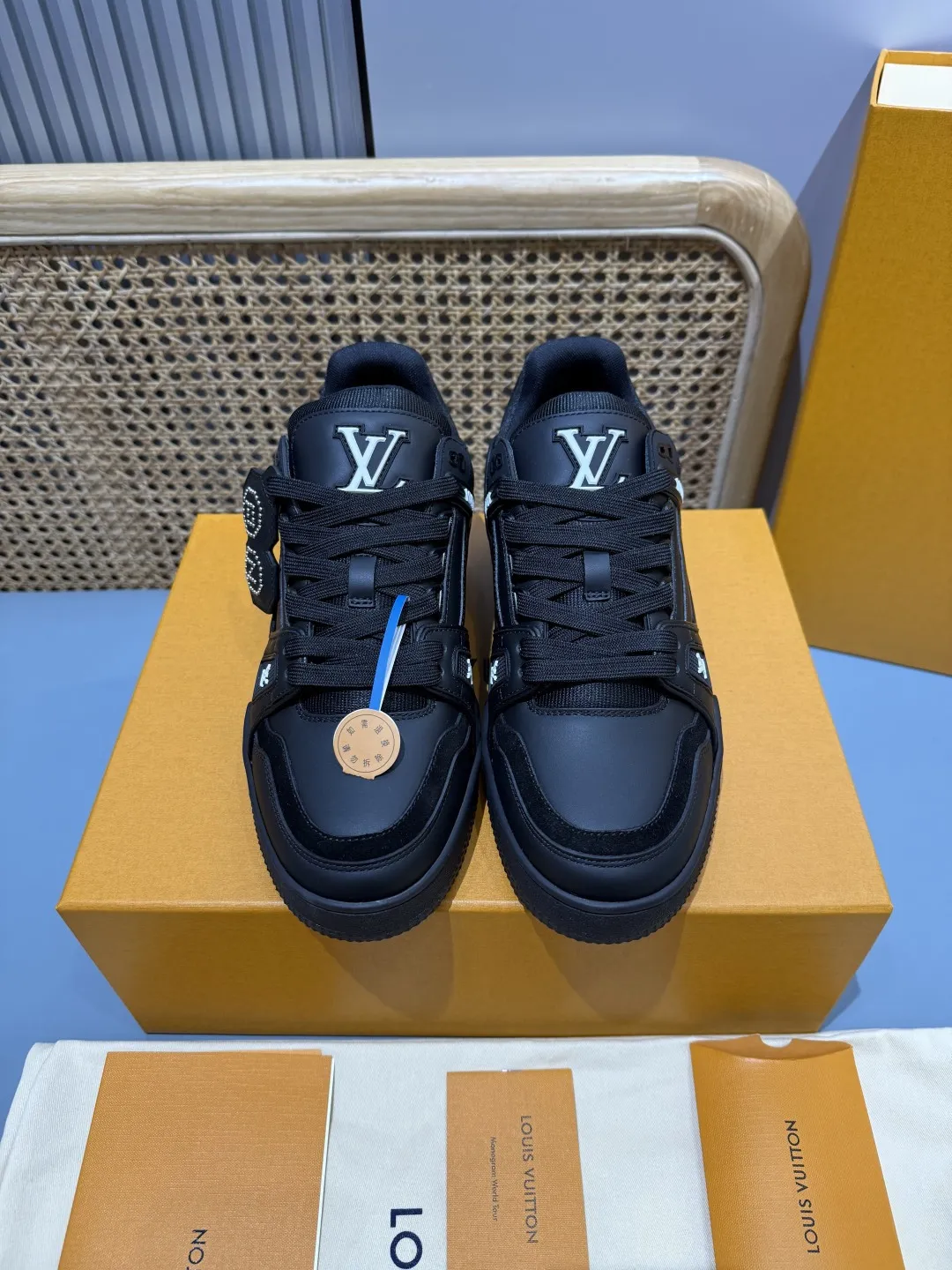 Louis Vuitton Trainer Nigo Black Replica Shoes –  Rep Casual Footwear Colorful 401