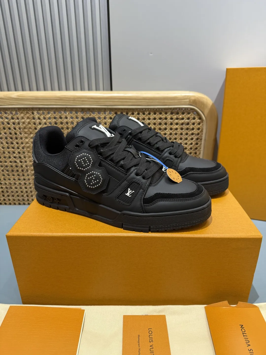 Louis Vuitton Trainer Nigo Black Replica Shoes –  Rep Casual Footwear Colorful 401